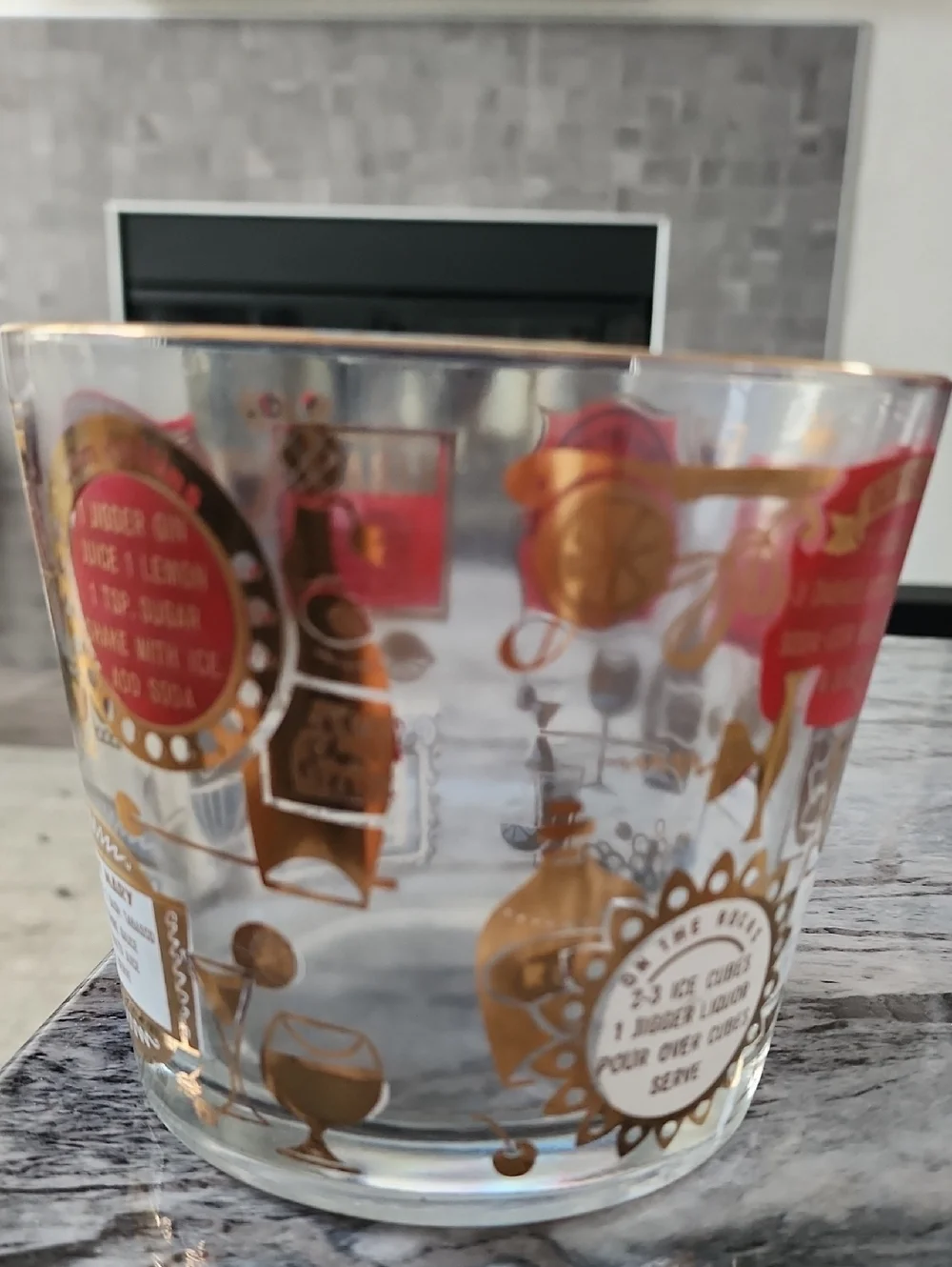 🥳Jeanette Vintage Ice Bucket, 3 Piece